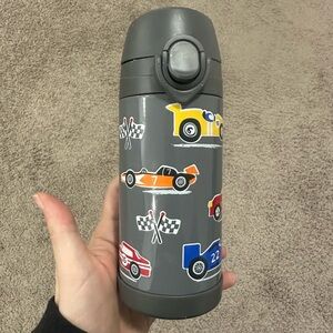 Pottery Barn Kids Gray Racing Car Water Bottle